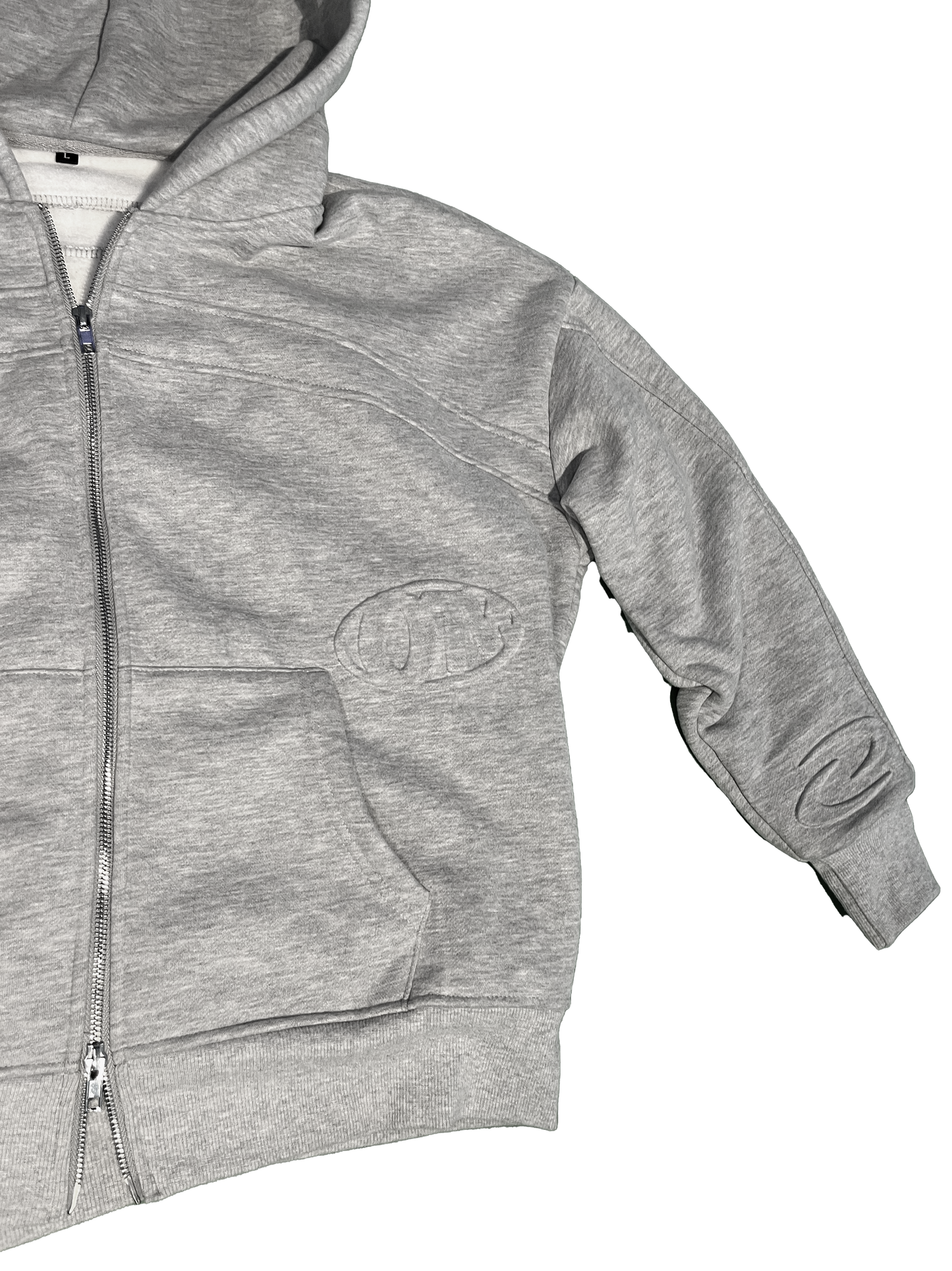 Core Zip Up Hoodie Grey