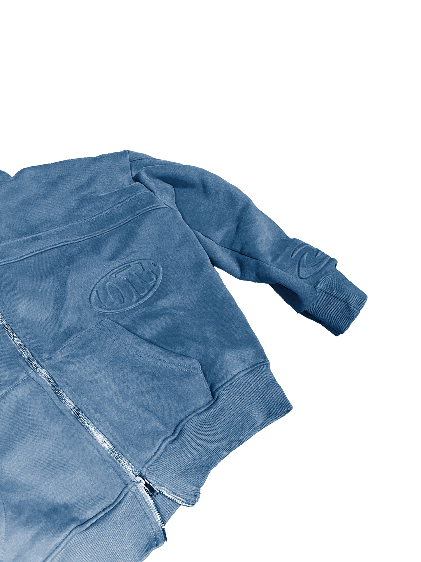 Core Zip Up Hoodie Blue