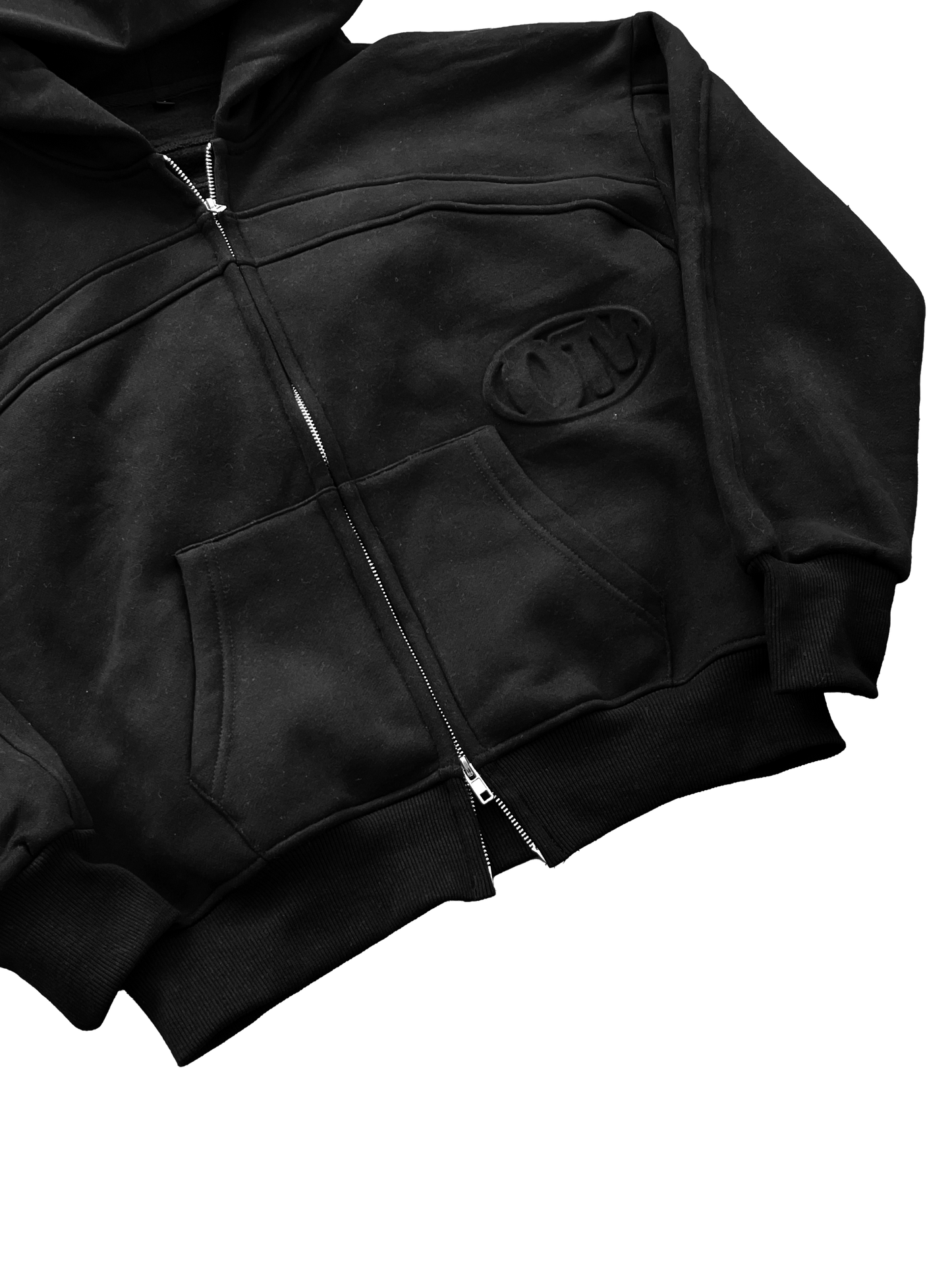 Core zip up hoodie black