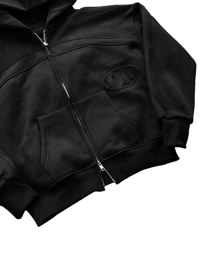 Core zip up hoodie black