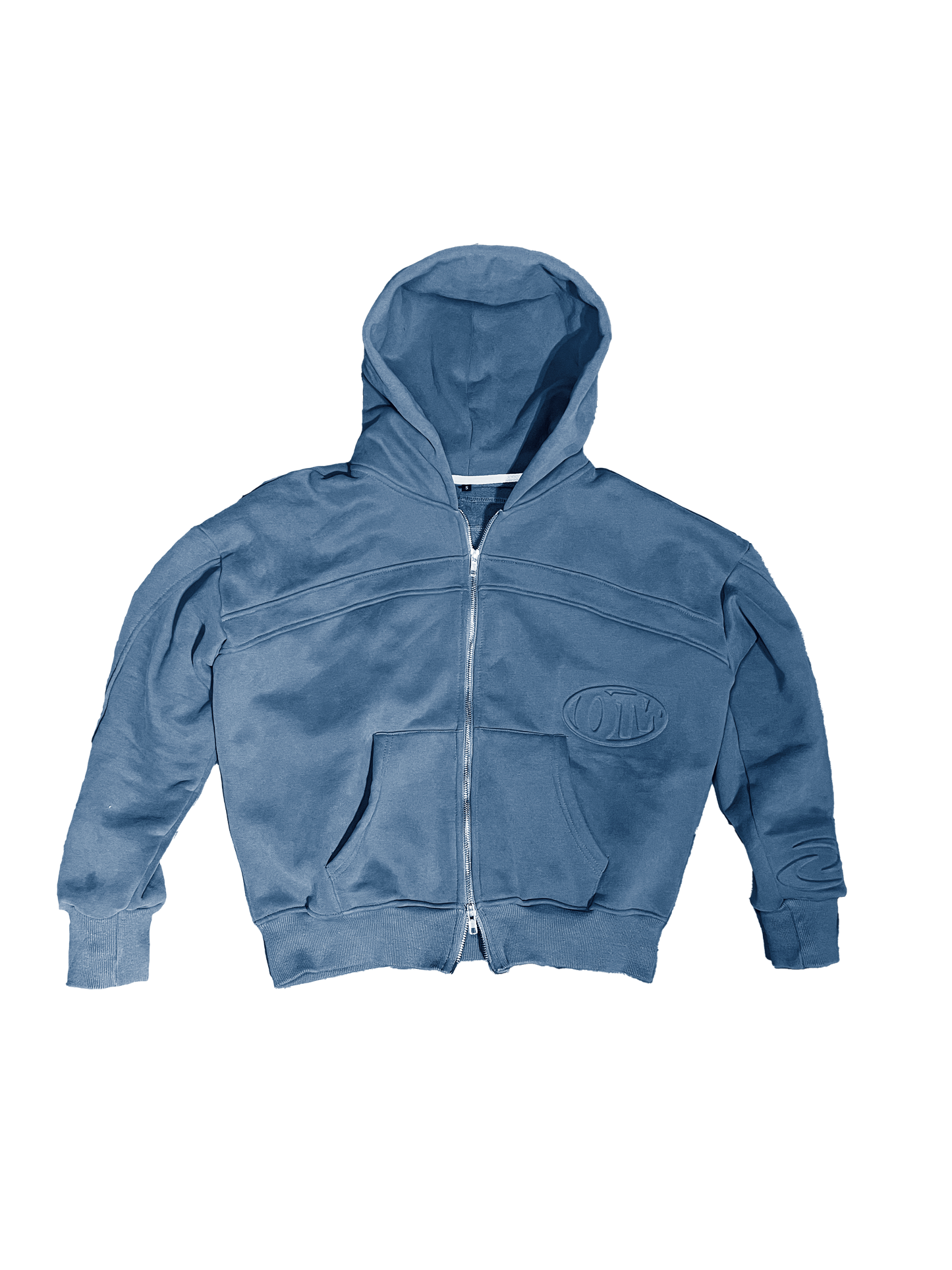 Core Zip Up Hoodie Blue