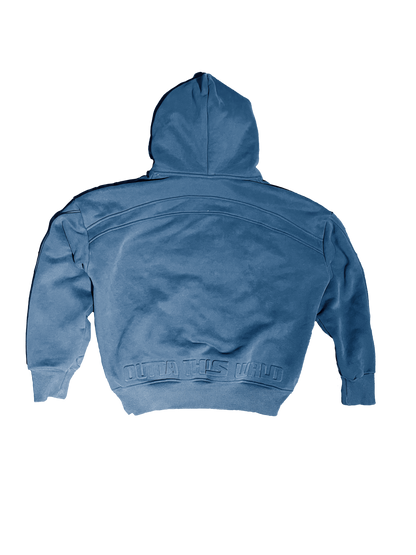 Core Zip Up Hoodie Blue