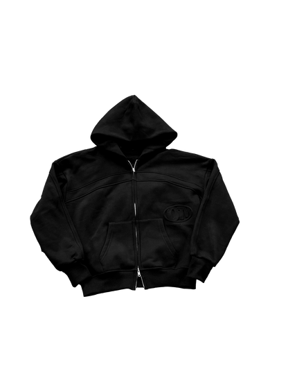 Core zip up hoodie black